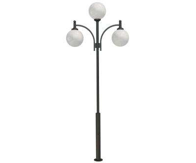 Стальной фонарный столб Т-12-3 со светильником 5,161 м