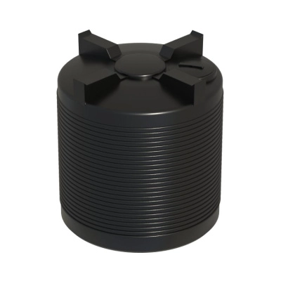 Ёмкость ЭВЛ 3000 л. черная с отводами 