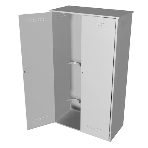 Металлический шкаф для баллонов 1775x487x410 мм Светло-серый