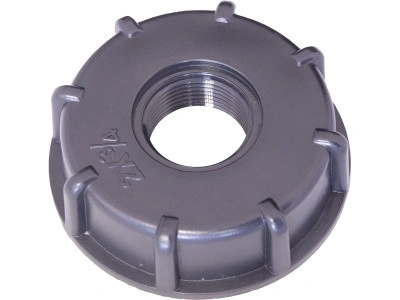 Переходник п/э для еврокуба 2"× 3/4" "мама-мама", резьба S60X6, код: 37991