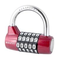 БУЛАТ ВС 655 кодовый красный d=7мм Замок навесной (48,6)