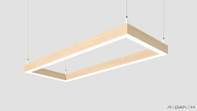 WOOD RETTANGOLO 6000K 84W Ясень белый, корпус 