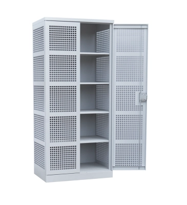 Шкаф для хранения денег двухстворчатый 900x600x2000 мм Светло-серый