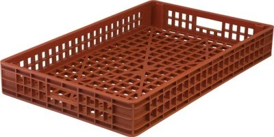 Ящик перфорированный 740×460×102, арт.: 402, объём 25, красный, код: 00451