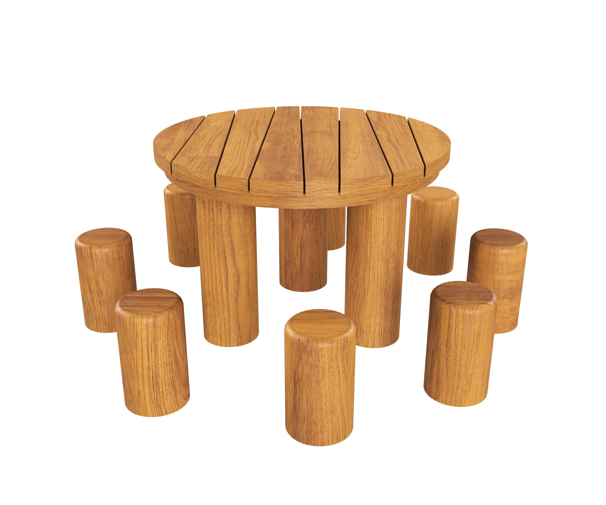 Стол с пеньками HARDWOOD «Лесная поляна»