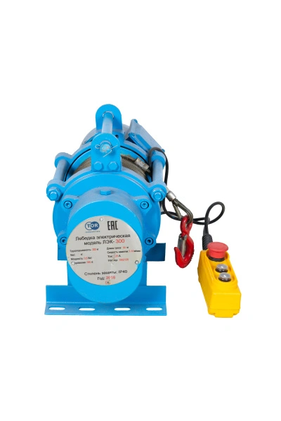 Лебедка электрическая  300 кг  30 м с канатом 380 В TOR KCD (N)*