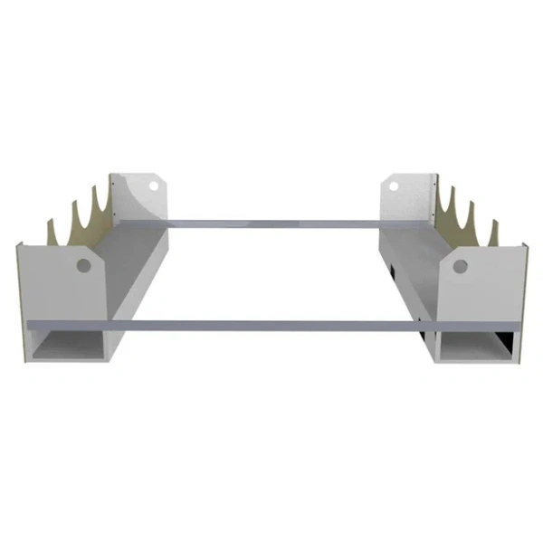 Ложемент для перевозки 4-х газовых баллонов ПБП-09 1170x1100x250 мм Серый