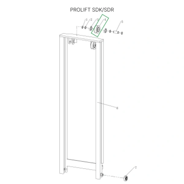 Ролик боковой цепи для штабелеров SDR 1533/1536/1545S/1645/1656/2036/2045, SDK
