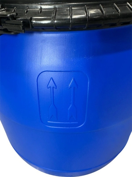Бочка 48л с крышкой на пластиковом обруче синяя, арт.: БП 48 по, код: 14394