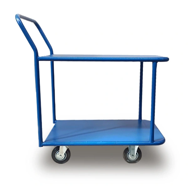 Тележка платформенная Стелла-техник КП-2-М-5-8-160-К, 2-х ярусная, 500х800 мм 