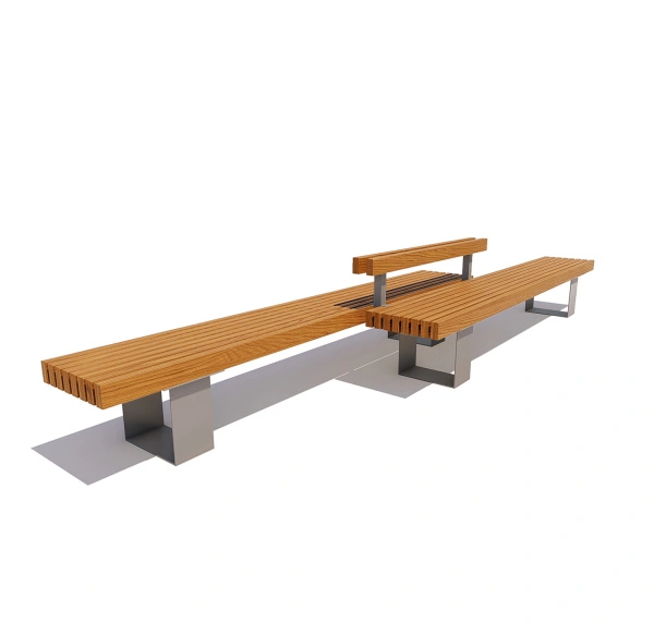 Скамейка чугунная «Казань» (0,6 ангарская сосна)