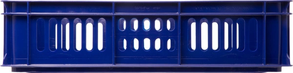 Ящик перфорированный 600×400×150, арт.: 418, объём 28, синий, код: 15657