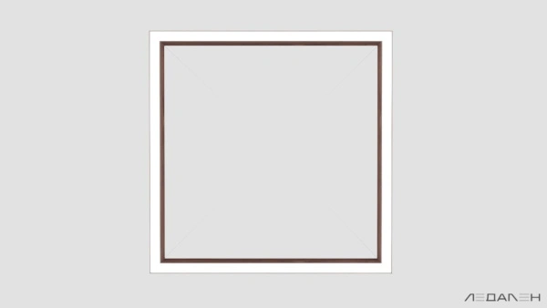 WOOD KVADRATO 6000K 58W Американский орех, корпус 