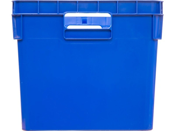 Ящик сплошной 600×400×340 мм, объем 60 л., арт.: 4-6434-1, синий, код: 25198