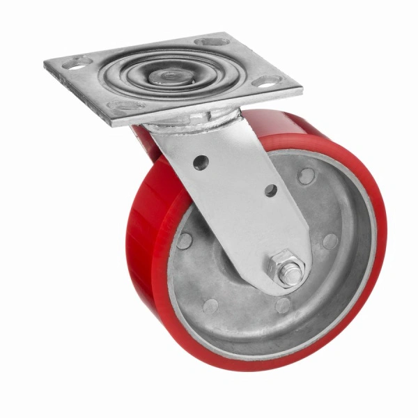 Колесо полиуретановое Стелла-техник 1043-152 поворотное, диаметр 152мм, грузоподъемность 360кг