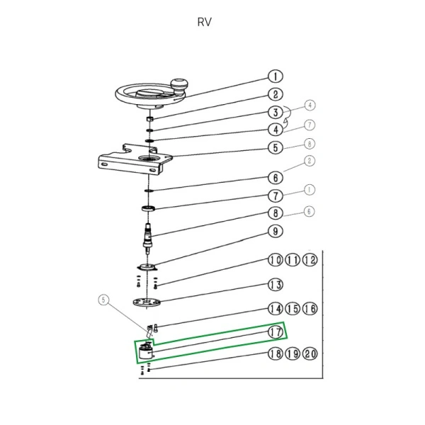 Датчик рулевого управления для ричтрака RV (5V)