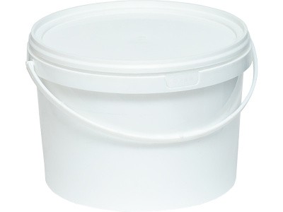 Ведро 2,8л. круглое, с белой крышкой, арт. ВП 2,8, код: 28115