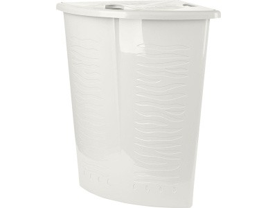 Корзина 500х370х540 40л. для белья, с откидной крышкой, угловая, код: 36157