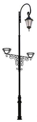 Фонарный столб А-10 со светильником и кашпо 4,0 м